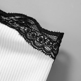 bow  lace short tube top