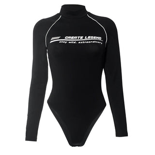 tight long sleeve half neck jacket