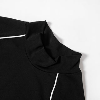 tight long sleeve half neck jacket