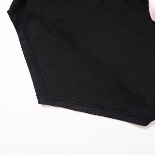 lace pink bow + short skirt Set