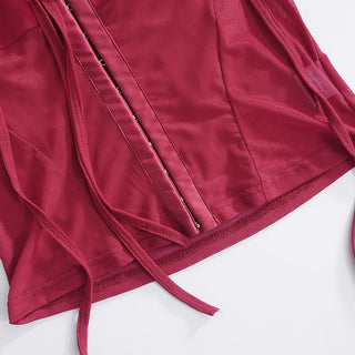 hot Red thin crop  top