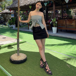 irregular revealing top