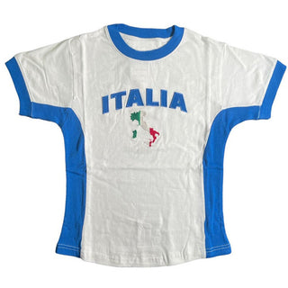y2k crop retro pattern T-shirt