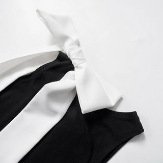 Bow round neck sleeveless top