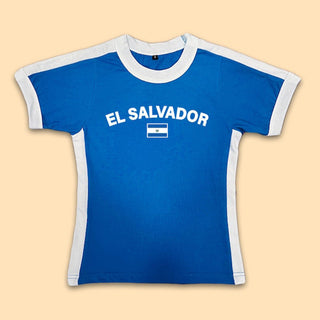 Bosnia letter stitch short T shirt top