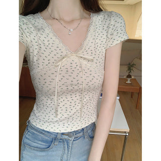 V-neck Lace Top