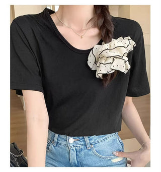 Summer Mint Snowflake Cotton Top