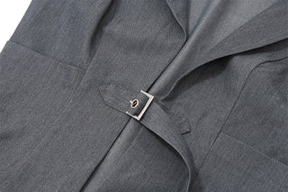 Elegant Lasel Lace-up Slim-fit Vest Top