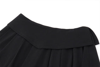 Lapel Neck Small Vest Fit + Pleated Skirt suit