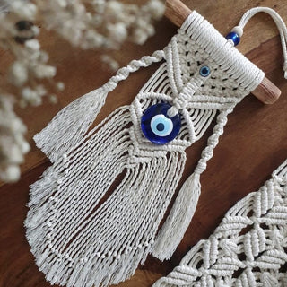 Evil Eye Macrame Wall Hanging