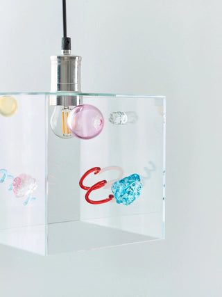 Modern Square Glass Pendant Light