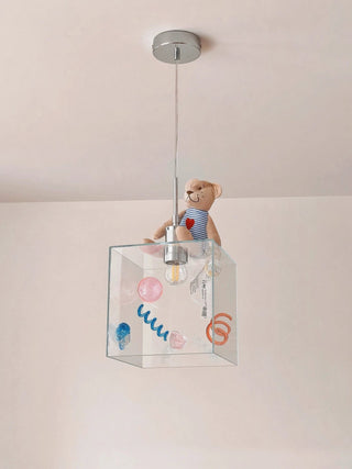 Modern Square Glass Pendant Light