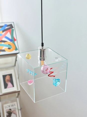 Modern Square Glass Pendant Light