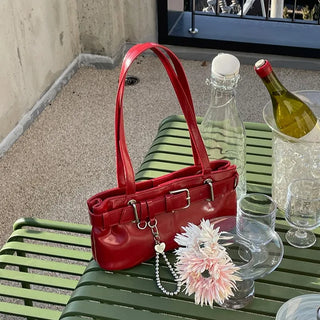 square buckle shoulder bag (4c)