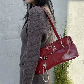 square buckle shoulder bag (4c)