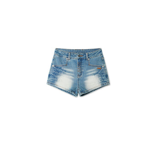 Equestrian Denim Shorts