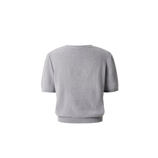 Fir Gray Pony Knit Tee