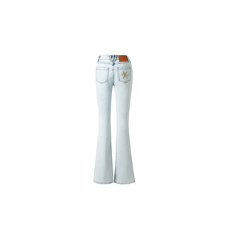 Wheat Bootcut Jeans