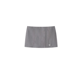 Sudan Grey Embroidered Badge Skirt