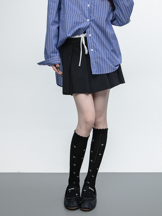 Floral knee socks