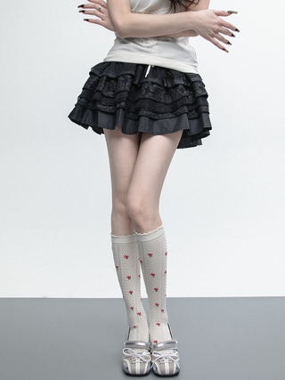 Floral knee socks