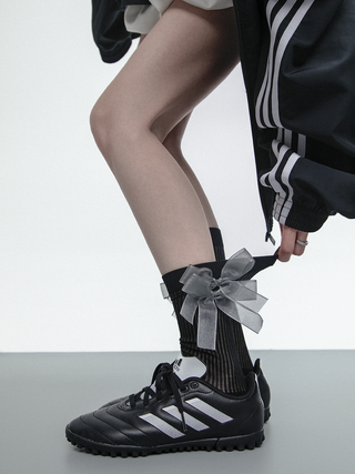 Ribbon bow socks