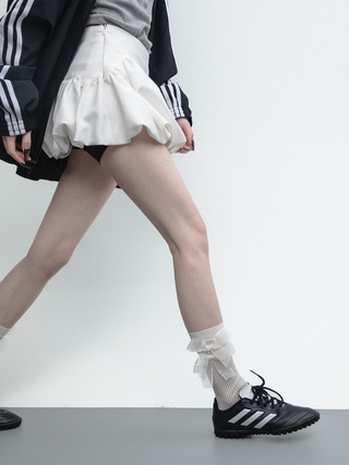 Ribbon bow socks