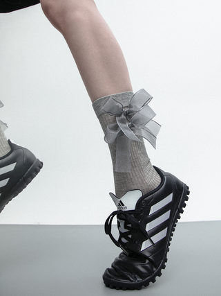 Ribbon bow socks