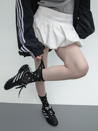 Polka dot tube socks