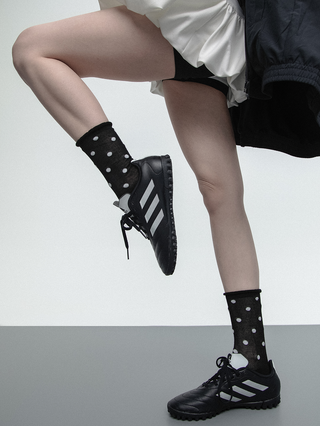 Polka dot tube socks