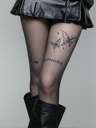 Butterfly tattoo stockings