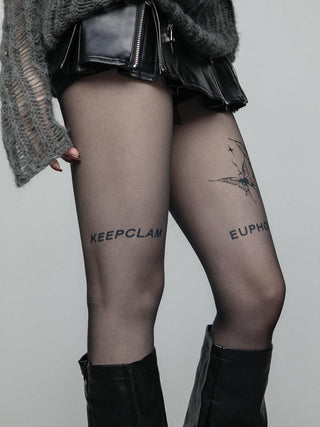 Butterfly tattoo stockings