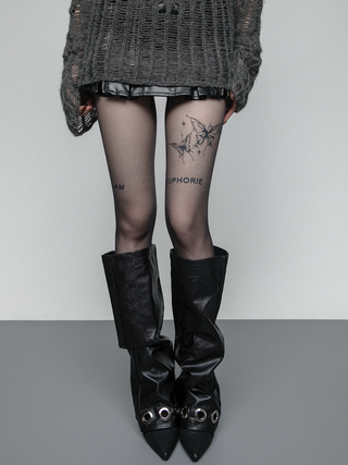 Butterfly tattoo stockings