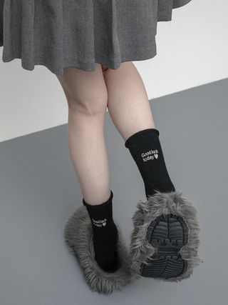 Love embroidered socks