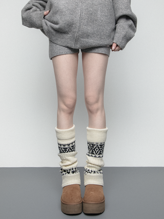Thick knitted socks