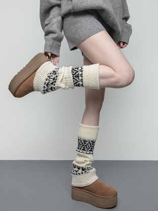 Thick knitted socks