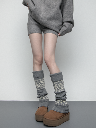 Thick knitted socks