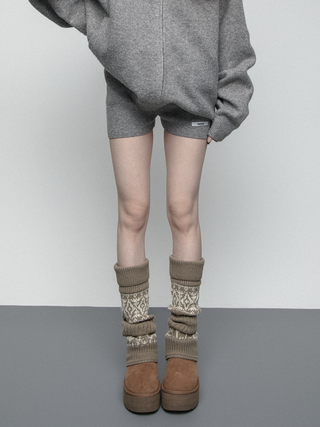 Thick knitted socks