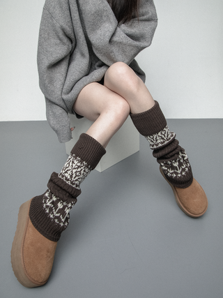 Thick knitted socks