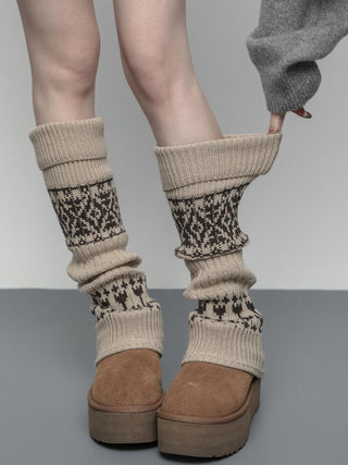 Thick knitted socks
