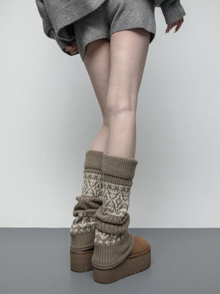 Thick knitted socks
