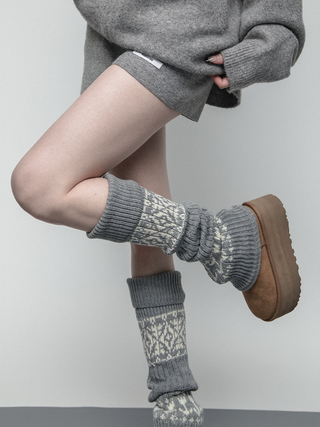 Thick knitted socks