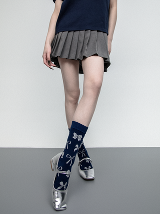 Bowknot ballet socks