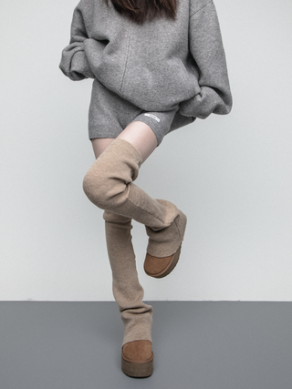 Knitted over-knee socks
