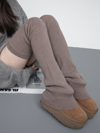 Knitted over-knee socks