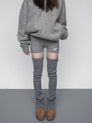 Knitted over-knee socks