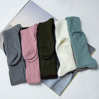 Contrast knee socks