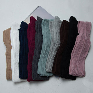 Twist jacquard socks