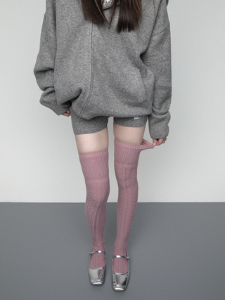 Twist jacquard socks