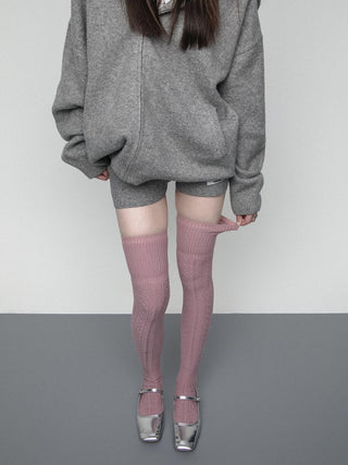 Twist jacquard socks